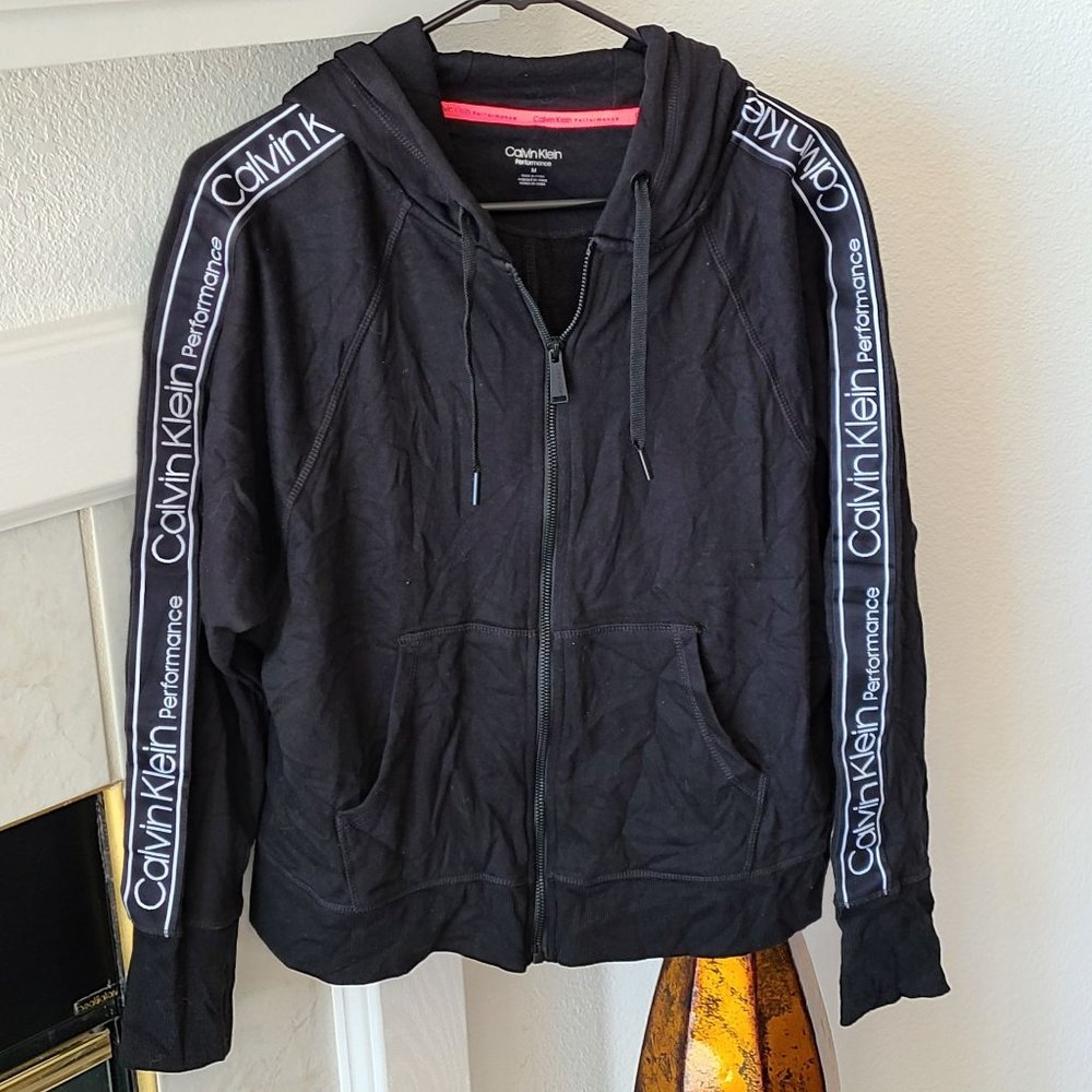 Calvin Klein Performance Zip-up Black Jacket Size M